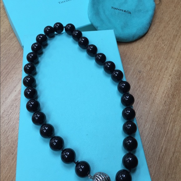 Tiffany and Co- Rare oversized onyx necklace - Picture 2 of 8